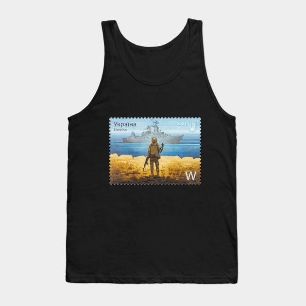 Russian warship, go fuck yourself (stamp) Tank Top by Sommo_happiens